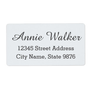 Modernes, individuelles Versandlabel - Klare Schne