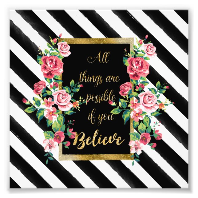 Modernes, inspirierendes Zitat Fotodruck (Vorne)