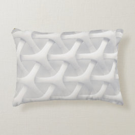 Modernes Interwoven White Accent Pillow Dekokissen