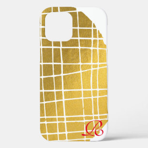 Modernes iPhone-Case für Gold und Monogram Case-Mate iPhone Hülle