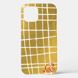 Modernes iPhone-Case für Gold und Monogram Case-Mate iPhone Hülle