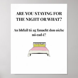 Modernes Irisches Lustiges Irisches Zitat Poster