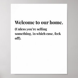 Modernes irisches lustiges irisches Zitatposter Poster