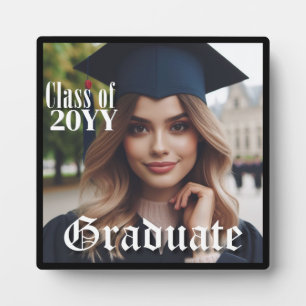 Modernes Jahr der Foto-Klasse für einfache Abschlu Fotoplatte