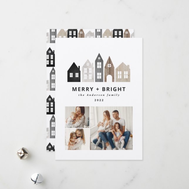 Modernes Japan Weihnachten Nordische Häuser 3 Foto (Vorderseite/Rückseite Beispiel)