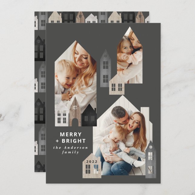 Modernes Japan Weihnachten Nordische Häuser 3 Foto (Vorne/Hinten)