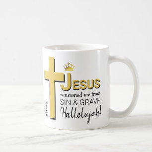 Modernes JESUS RANSOMED ME Christlich Osterfest Kaffeetasse