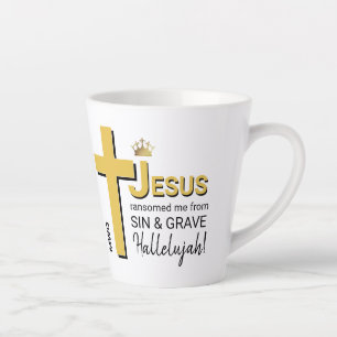 Modernes JESUS RANSOMED ME Christlich Osterfest Milchtasse