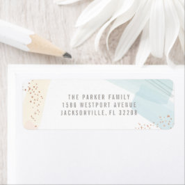 Modernes Joy Return Address Label