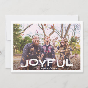 Modernes JOYFUL Foto Weihnachten