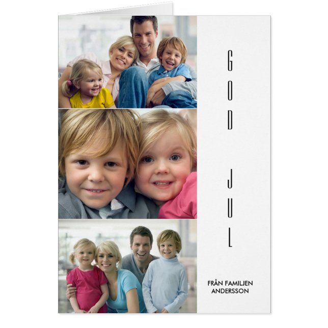 Modernes julhälsningskort (Vorne)