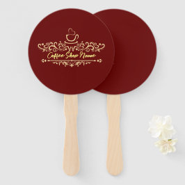 Modernes Kaffeehaus Bakery-Empfang mit eigenem Log Fächer