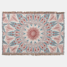 Modernes Kaleidoskop Mandala Fraktal Kunst Decke