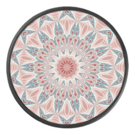 Modernes Kaleidoskop Mandala Fraktal Kunst Eishockey Puck