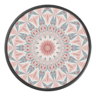 Modernes Kaleidoskop Mandala Fraktal Kunst Eishockey Puck