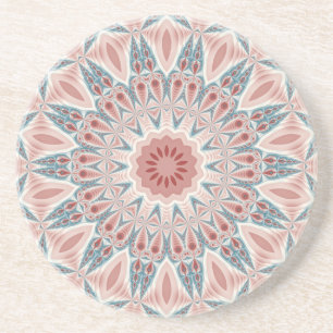 Modernes Kaleidoskop Mandala Fraktal Kunst Getränkeuntersetzer