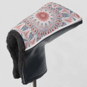 Modernes Kaleidoskop Mandala Fraktal Kunst Golf Headcover