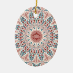Modernes Kaleidoskop Mandala Fraktal Kunst Keramik Ornament