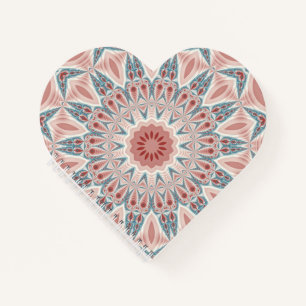 Modernes Kaleidoskop Mandala Fraktal Kunst Notizbuch