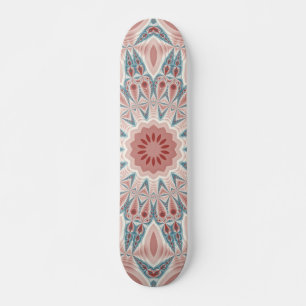 Modernes Kaleidoskop Mandala Fraktal Kunst Skateboard