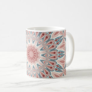 Modernes Kaleidoskop Mandala Fraktal Kunst Tasse