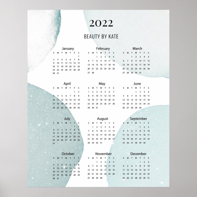 Modernes, Kalender 2022-Poster Poster (Vorne)