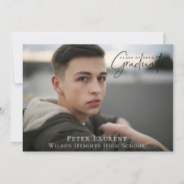 Modernes Kalligrafie-Abschluss-Foto Ankündigung