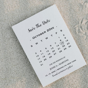 Modernes Kalligrafie-Kalender, nicht fotografisch Einladung