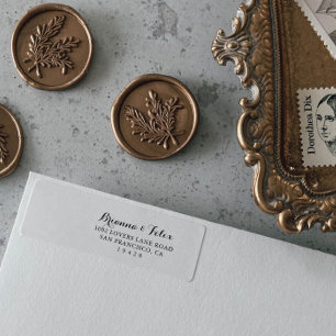 Modernes Kalligrafie-Rücksendesiegel