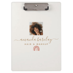 Modernes Kalligrafie-Script-Foto Klemmbrett