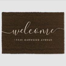 Modernes Kalligrafie-Skript - Welcome Street Adres