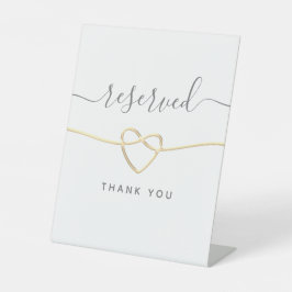 Modernes kalligrafisches Hochzeitshilfszeichen Sockelschild