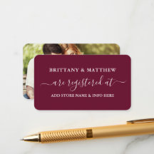 Modernes kalligrafisches Hochzeitsregister Foto Bu