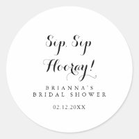 Modernes kalligraphisches Sip-Hooray-Brautparty