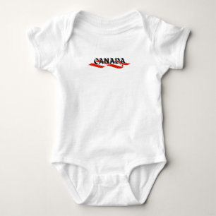 Modernes kanadisches Flaggenland KANADA Souvenir Baby Strampler