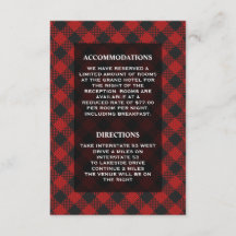 Modernes Kariertes Rotes Buffalo - Details zur Hoc