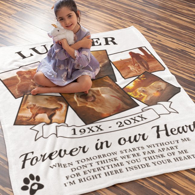 Modernes Keepake-Hund-Foto Fleecedecke (Von Creator hochgeladen)