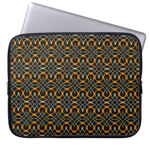 Modernes keltisches Muster aus Metall Laptopschutzhülle