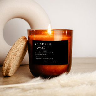 Modernes Kerzen- oder Lebensmittellabel Lebensmitteletikett