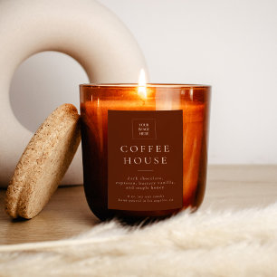 Modernes Kerzen- oder Lebensmittellabel Lebensmitteletikett