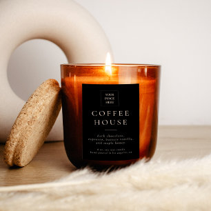 Modernes Kerzen- oder Lebensmittellabel Lebensmitteletikett