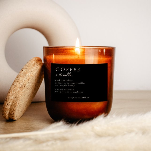 Modernes Kerzen- oder Lebensmittellabel Lebensmitteletikett (Von Creator hochgeladen)