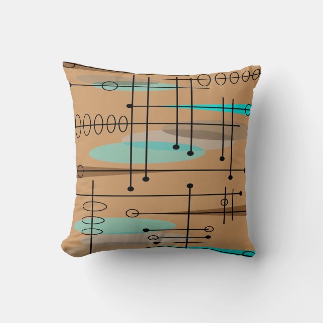 Modernes Kissen Atomic aus dem Mittelalter 11 (Vorderseite)