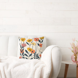Modernes Kissen mit Blumen
