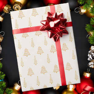 Modernes klassisches Abstraktes Weihnachtsbaummust Geschenkpapier