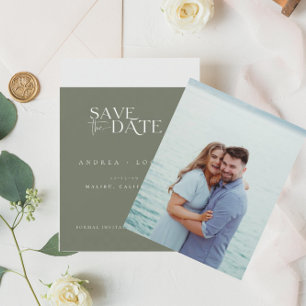 Modernes klassisches Foto Save the Date