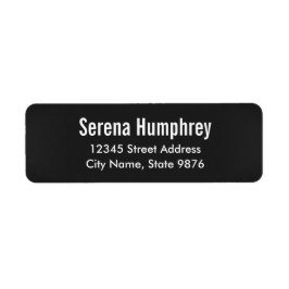 Modernes - klassisches Schwarz - Persönliches Adre