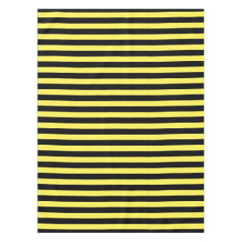 Modernes klassisches Schwarz und Gelb gestreift Tischdecke