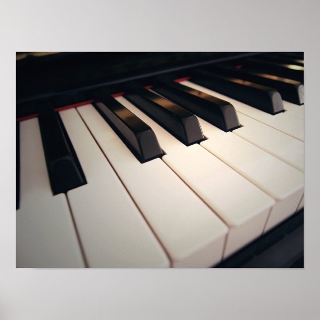 Modernes Klavierposter Poster (Vorne)