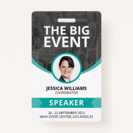 Modernes Konferenz Event Guest Lautsprecher ID Abz Ausweis